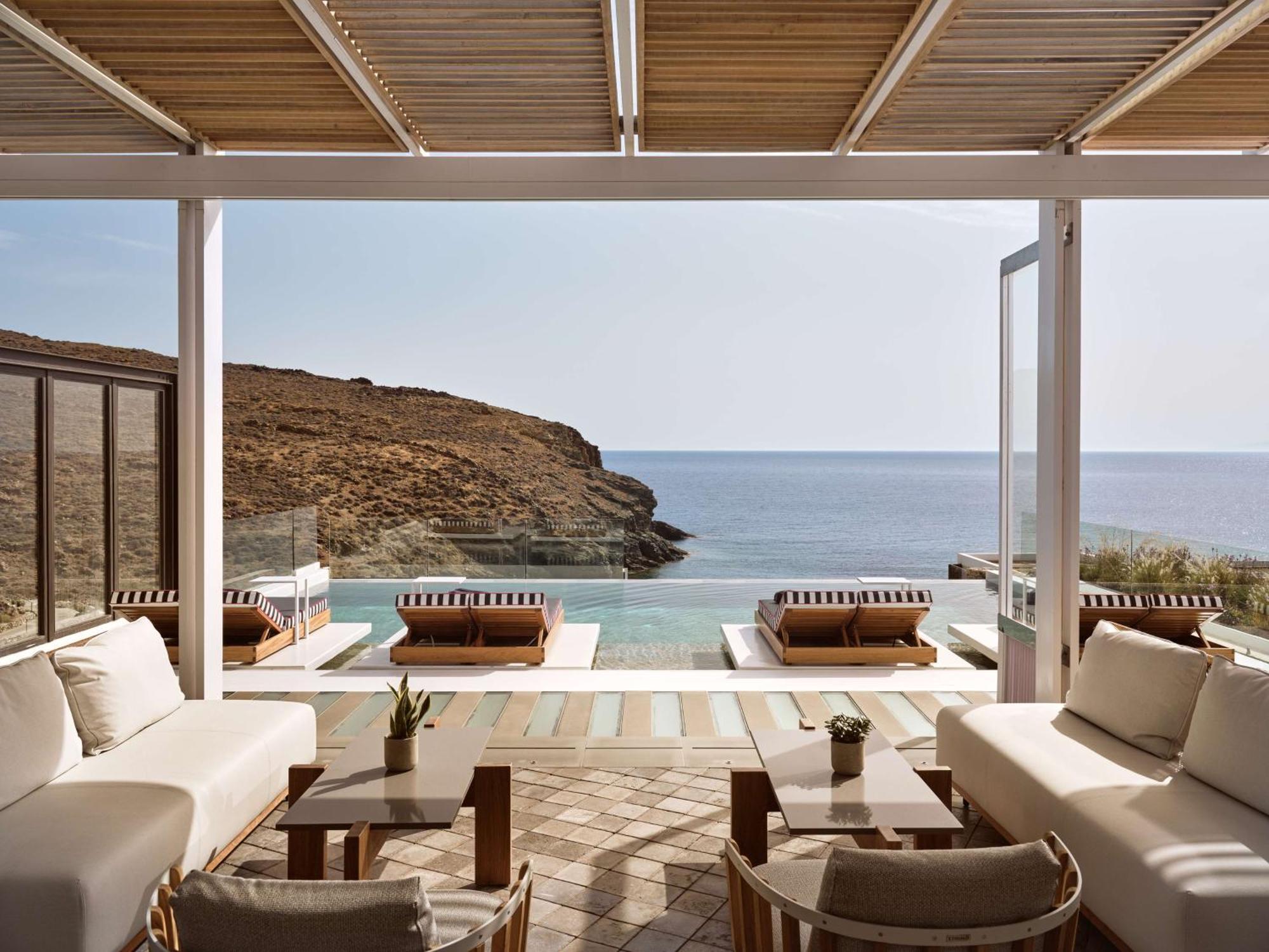 Hotel Semeli Coast Mykonos Curio Collection By Hilton Merchia Beach Exteriér fotografie